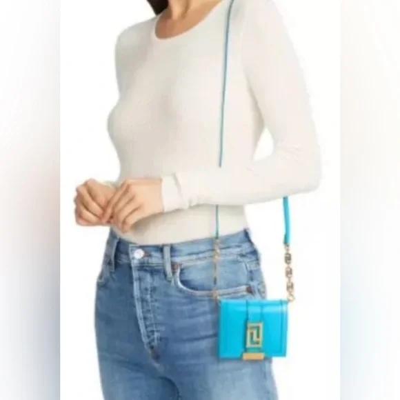 VERSACE Greca Goddess Wallet On Chain NWT - Picture 4 of 4